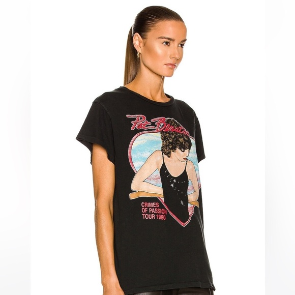Madeworn Pat Benatar Crimes of Passion Cropped Tee - Picture 2 of 16